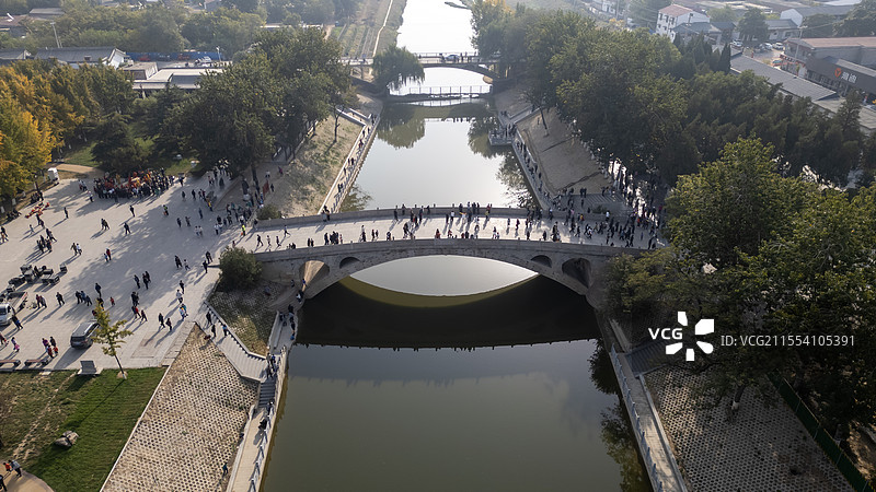 河北省石家庄市赵县赵州桥景区-四大古桥图片素材