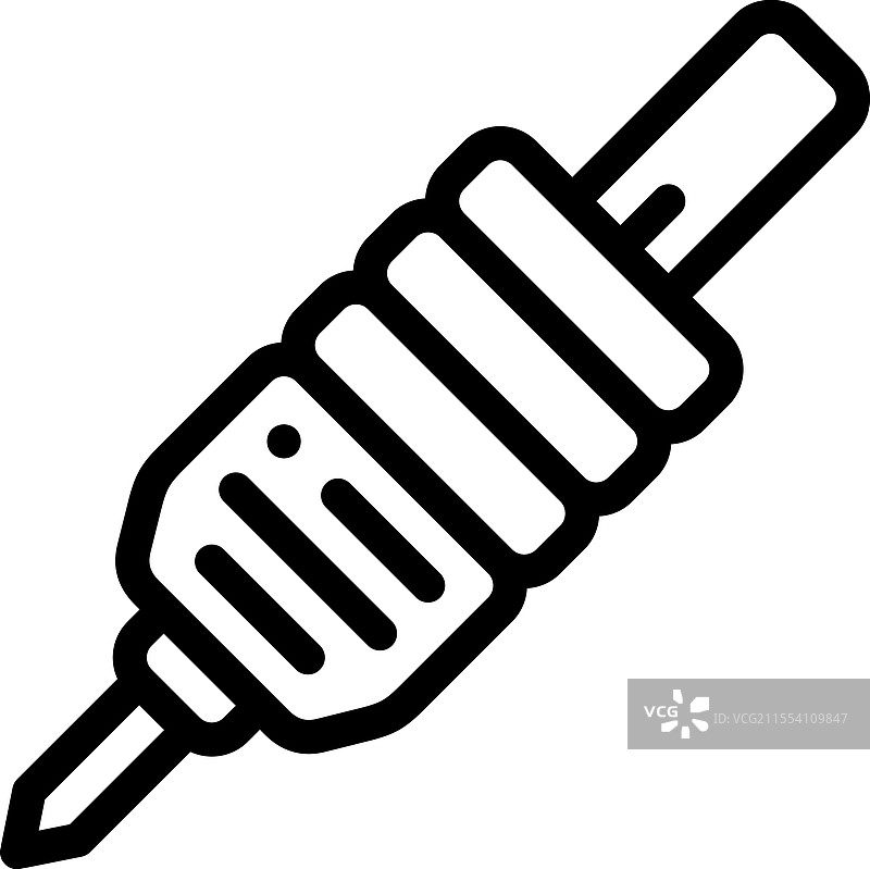 针头图标，细线条风格设计，独立于背景图片素材
