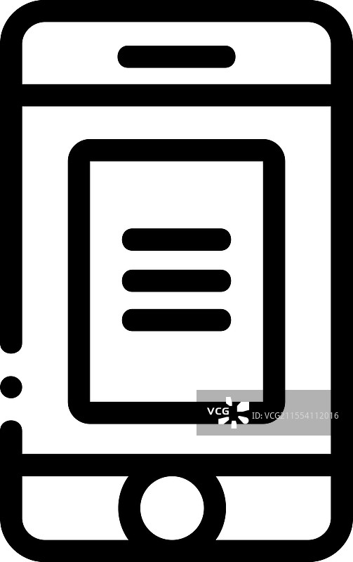 新闻图标，细线风格设计，独立于背景图片素材