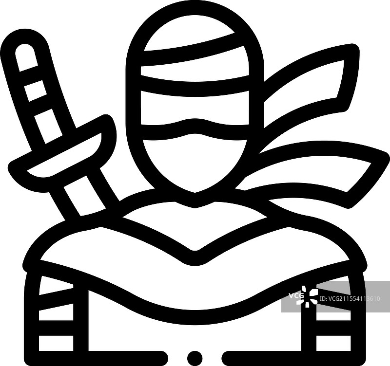 铌图标，细线条风格设计，独立于背景图片素材