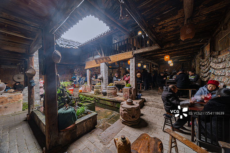 宜宾泥溪哪吒主题老茶馆图片素材