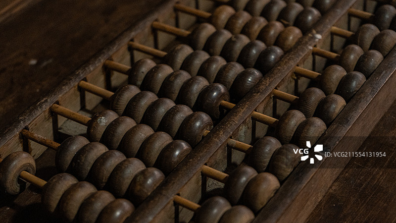 木质算盘的印记图片素材