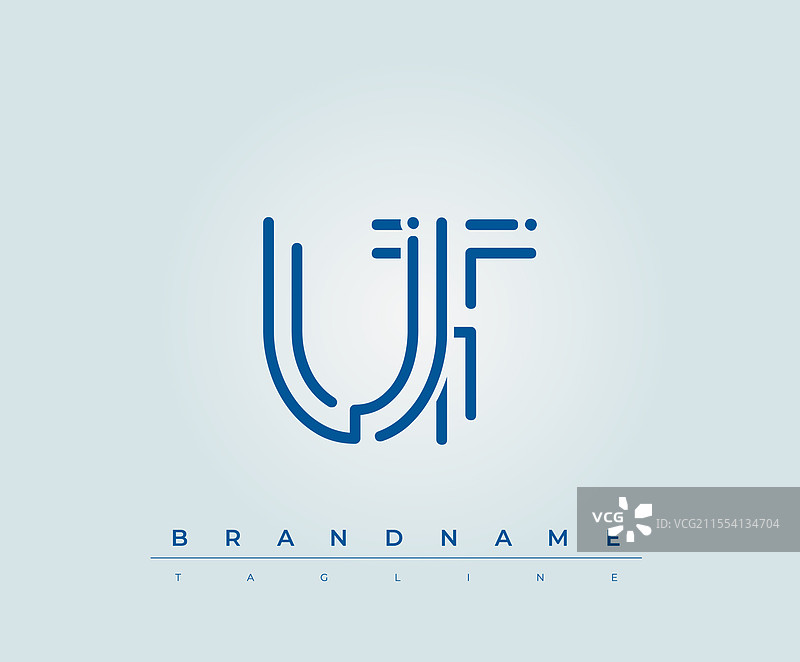 UT科技字母标志模板图片素材