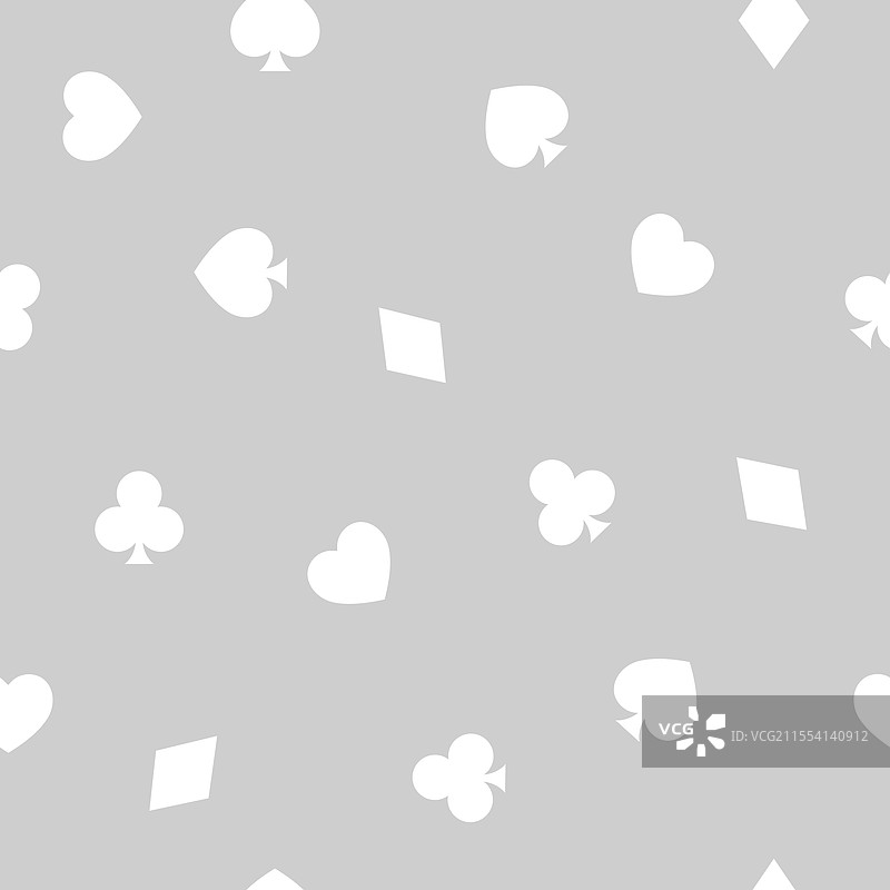 灰白色的扑克牌游戏符号图片素材