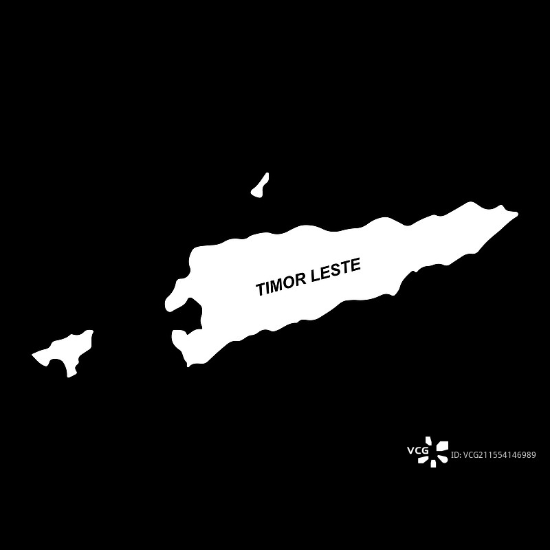东帝汶简单设计地图图片素材
