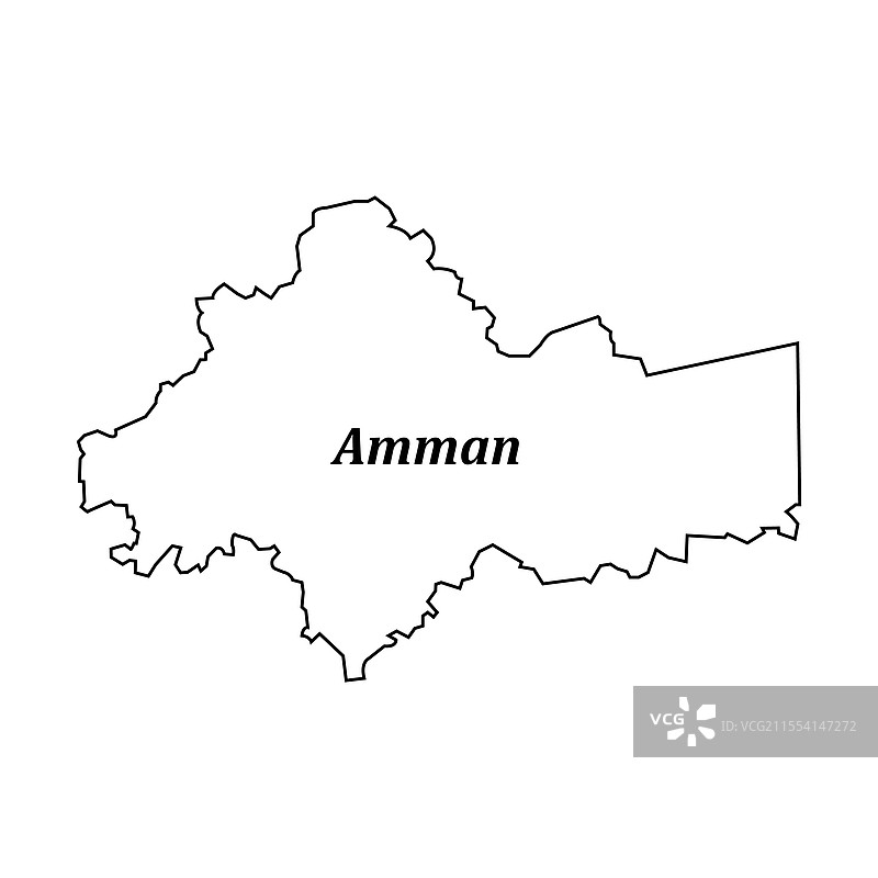 约旦首都安曼的地图设计图片素材