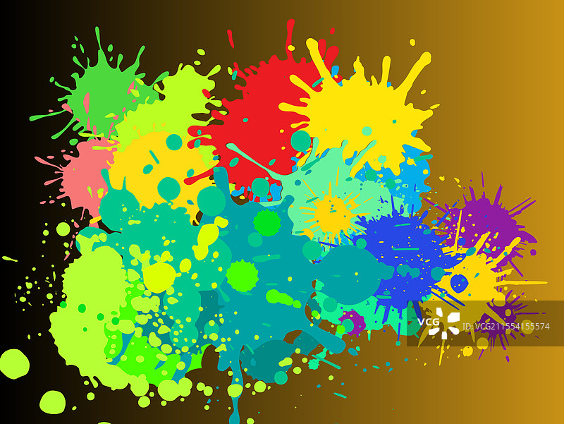 抽象的油漆飞溅图片素材