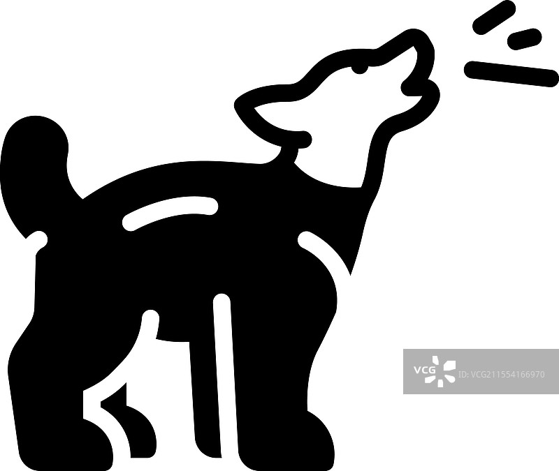 狗在叫图片素材