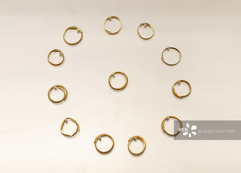 金戒指 明 宁明县明江镇思明府黄承祖土司合葬墓 广西壮族自治区博物馆图片素材