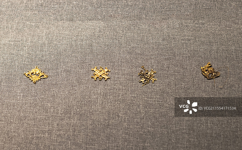 八宝金花 明 宁明县明江镇思明府黄承祖土司合葬墓 广西壮族自治区博物馆图片素材