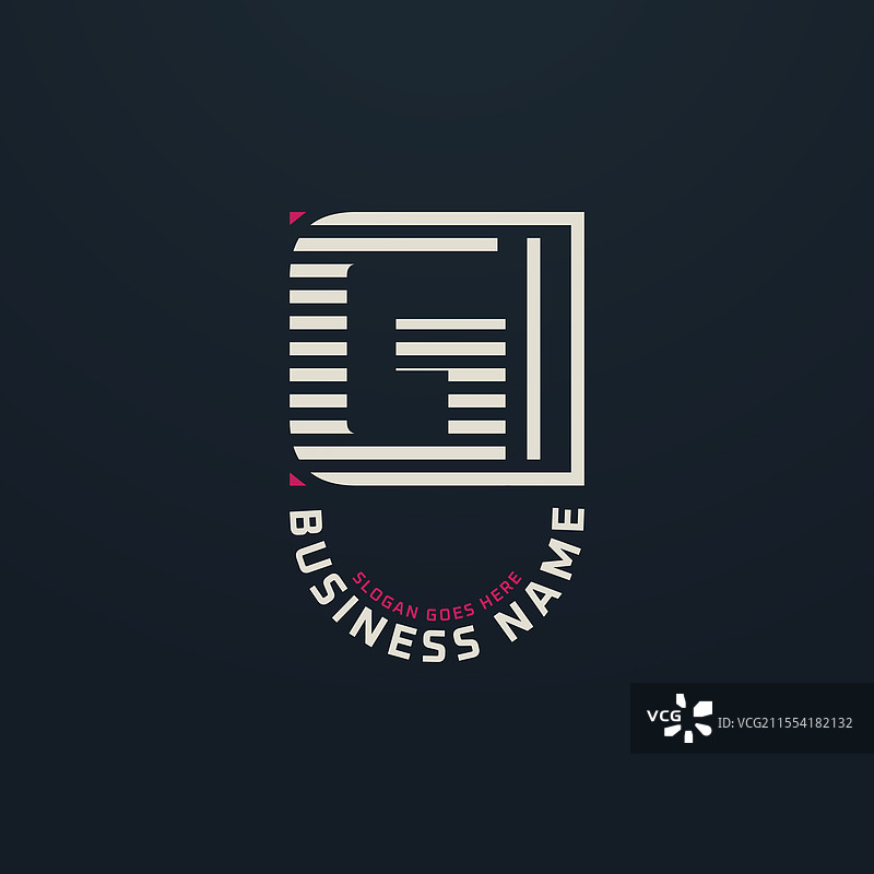 字母GI的高端logo设计，现代商业风格图片素材