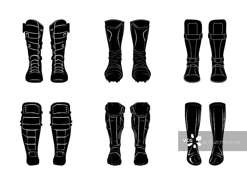 足球护腿板轮廓图片素材