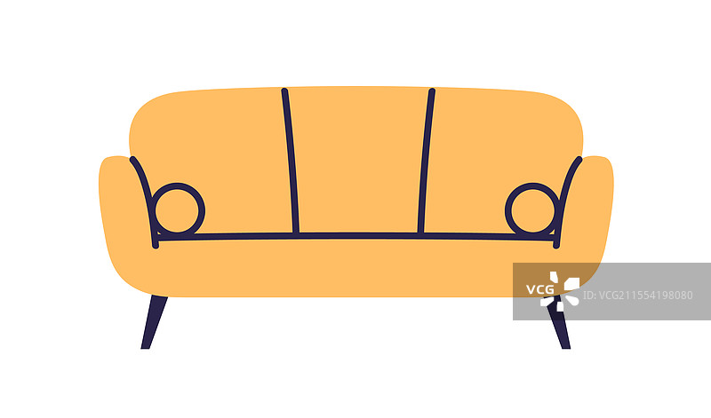 舒适的沙发，带有靠垫的温馨沙发座位图片素材