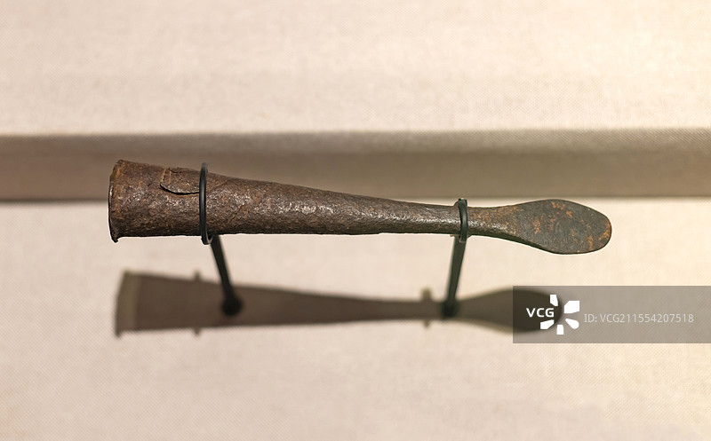 平南县马练乡农民自卫军武器 铁矛 民国 广西壮族自治区博物馆图片素材