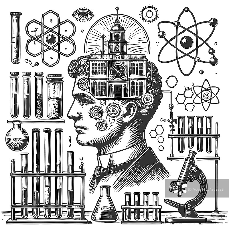 超现实的科学与教育图片素材