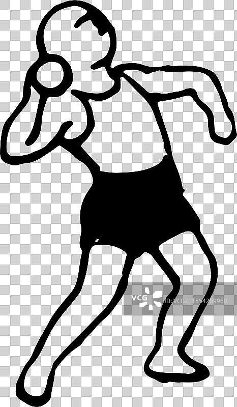 铅球 线条 简笔画 人物 运动 体育 健身 减肥图片素材