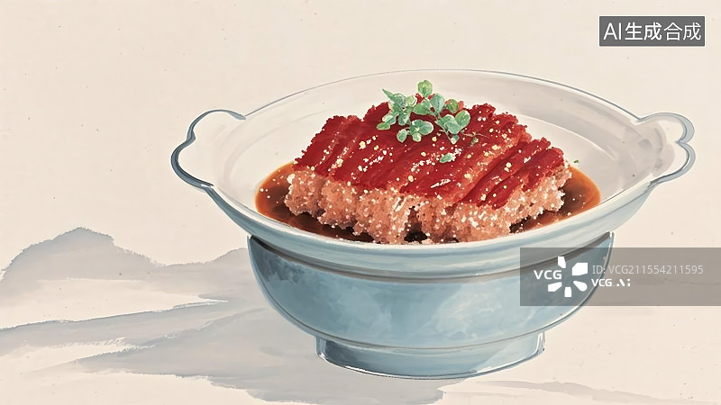 【AI数字艺术】粉蒸肉图片素材