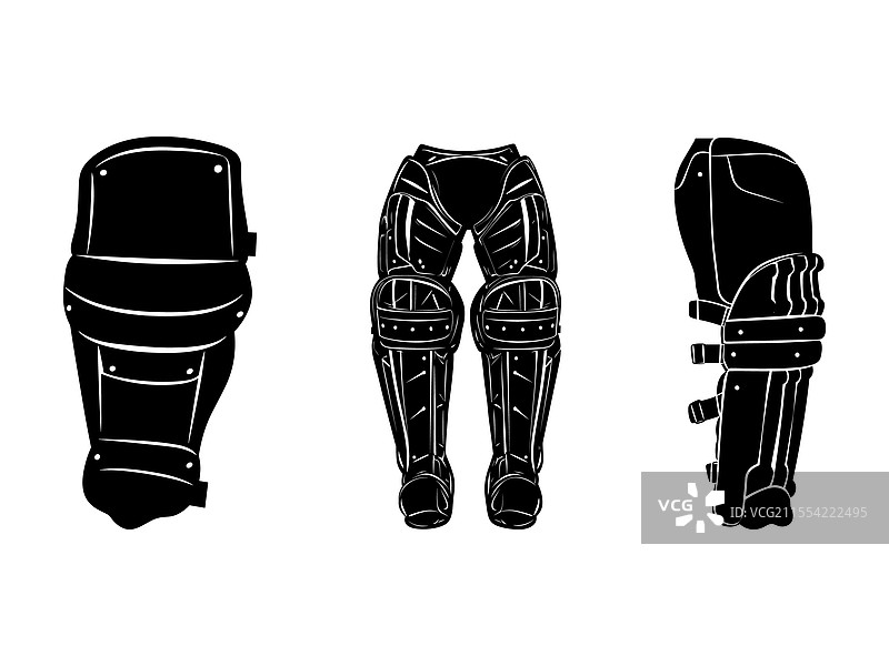 Masuri E Line 板球大腿保护组合护具图片素材