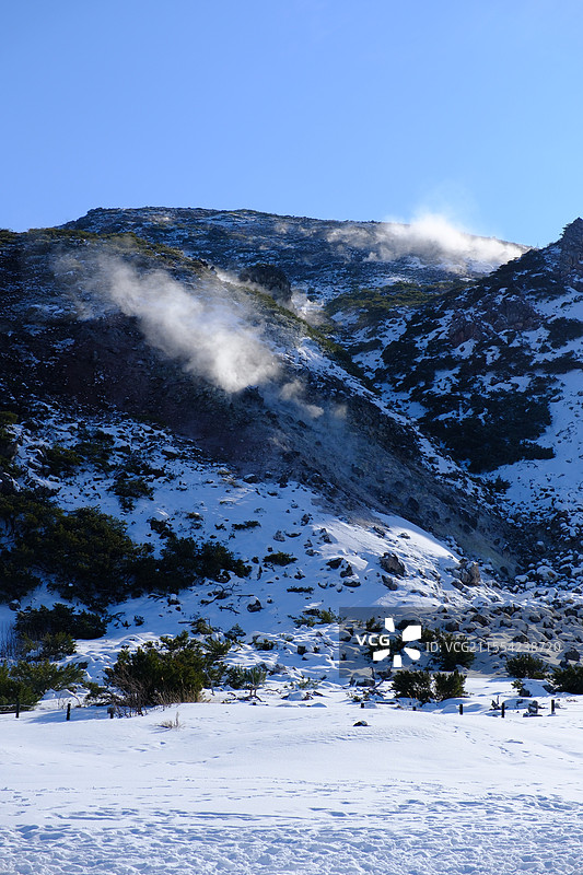 日本北海道——钏路硫磺山图片素材