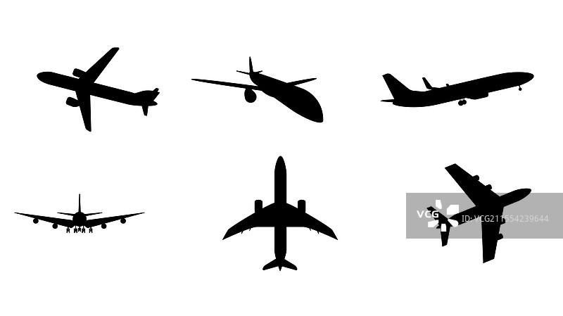 飞机轮廓图片素材