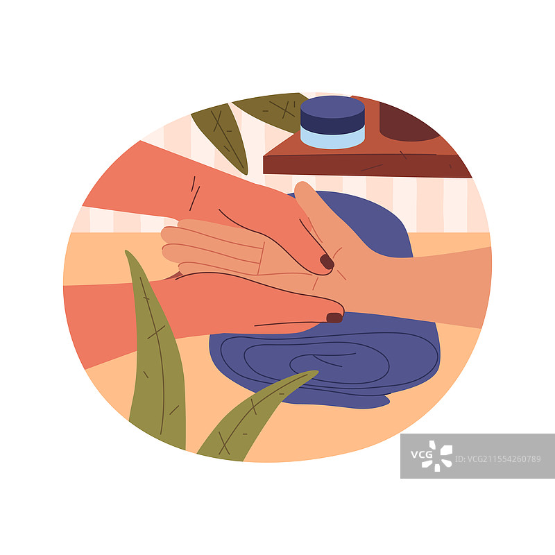 手部按摩海报或掌疗标志图片素材