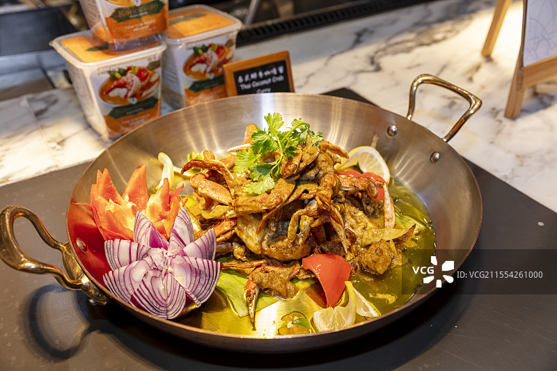 泰式椰香蟹图片素材