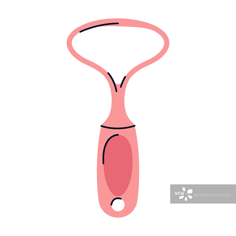舌刮器或清洁器图标 口腔工具图片素材