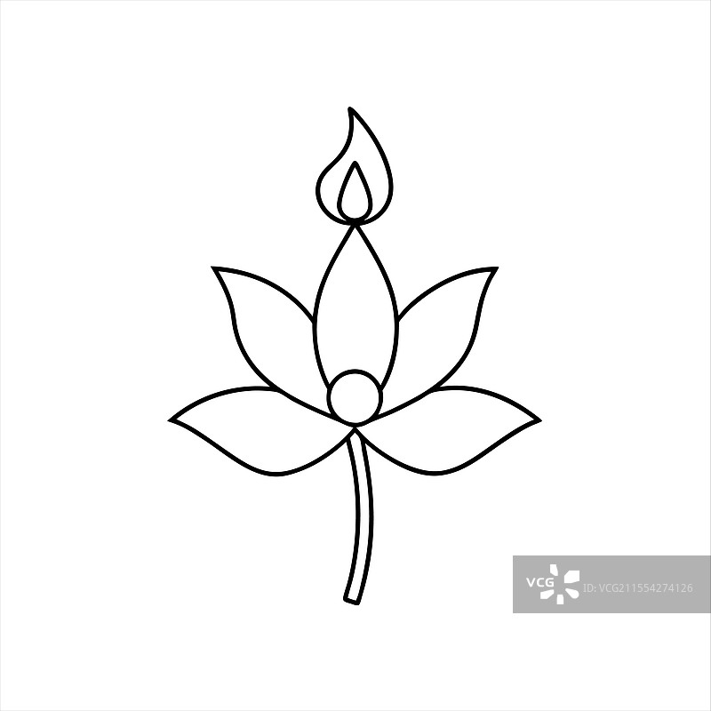 中心蜡烛花卉艺术图片素材