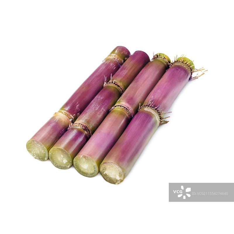 一组甘蔗排列实物拍摄无背景特写图片素材