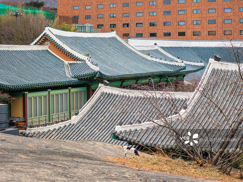 韩国首尔新罗酒店内的韩国迎宾馆图片素材
