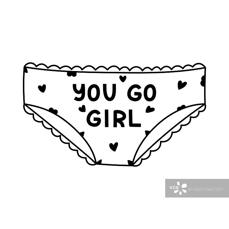 可爱的蕾丝心形图案女性内裤图片素材