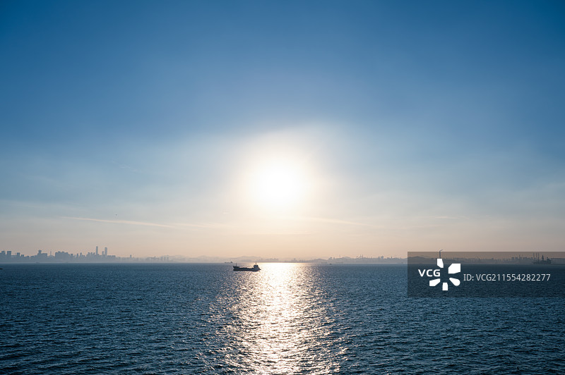 日落时的海景图片素材