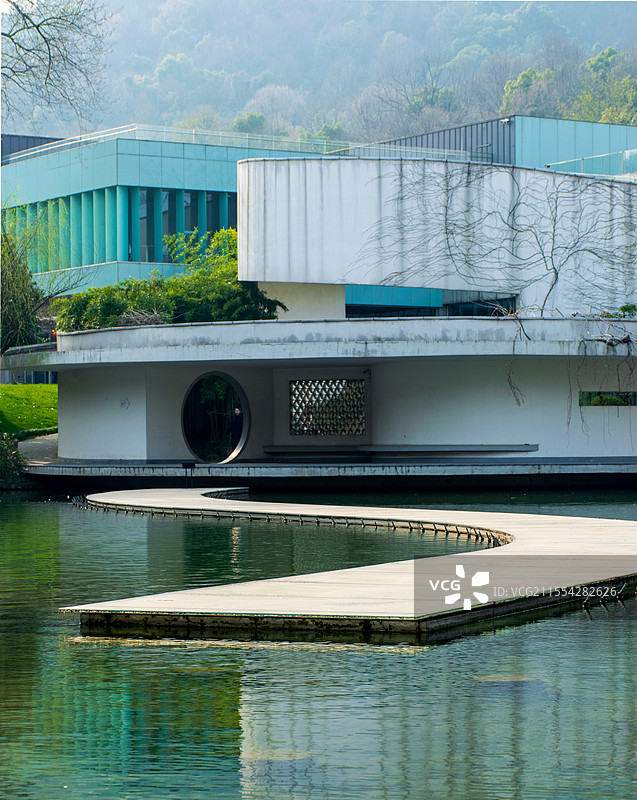中国丝绸博物馆西湖图片素材
