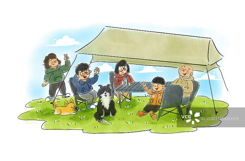 狗狗漫画日常图片素材