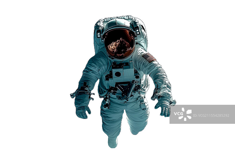 在零重力环境中的宇航员生成式人工智能图像图片素材