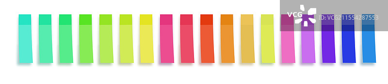 五颜六色的便利贴集合图片素材