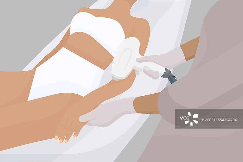 身体激光脱毛图片素材