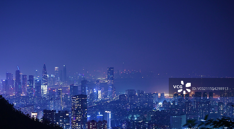 深圳南山夜景色图片素材
