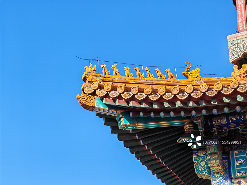 故宫的屋檐图片素材
