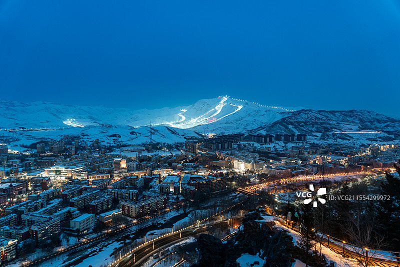 阿勒泰将军山滑雪场图片素材