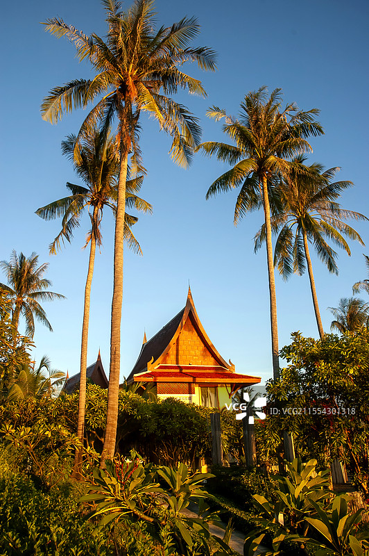 泰国苏梅岛度假酒店一角图片素材