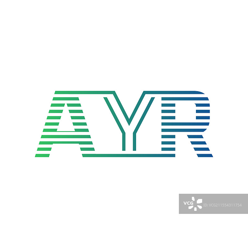 现代AYR字母标志设计，极简风格图片素材