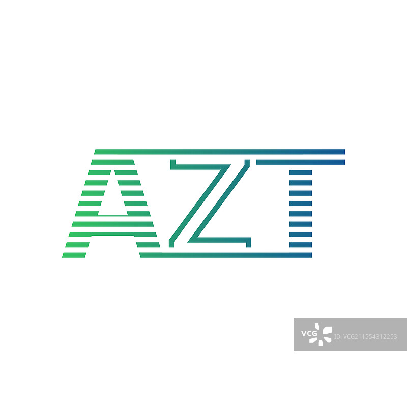 现代AZT标志设计，字母AZT，极简风格图片素材