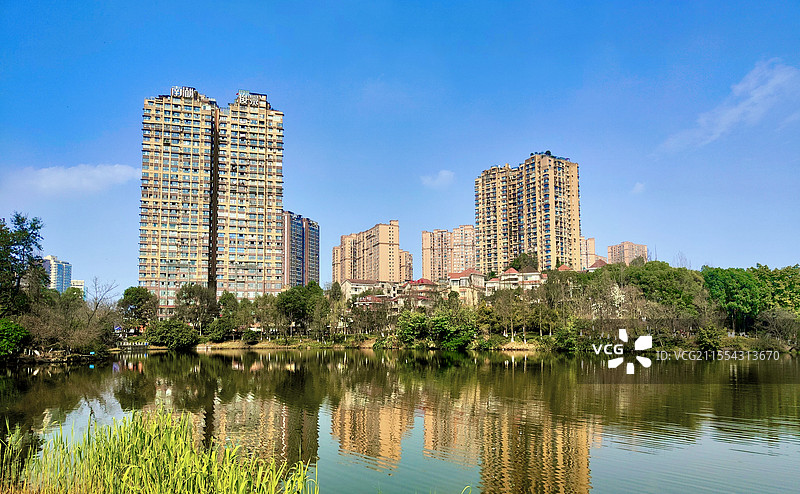 阳光明媚的公园图片素材