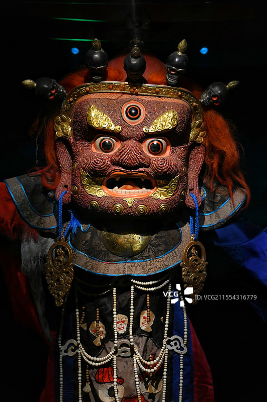 鄂尔多斯内蒙古佛教文化博物馆 查玛舞服饰图片素材