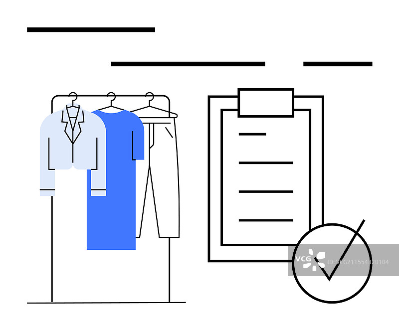 衣架上挂着衬衫和裤子图片素材