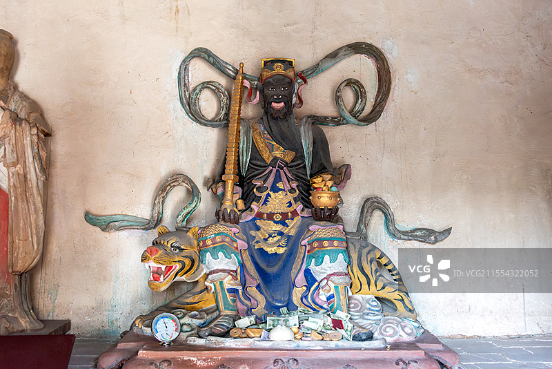 山西省晋城市府城玉皇庙武财神赵公明图片素材