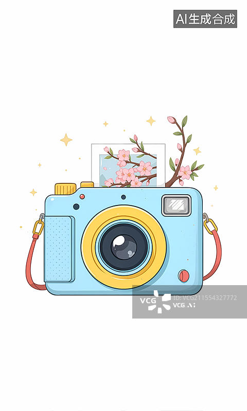 【AI数字艺术】可爱的相机壁纸图片素材