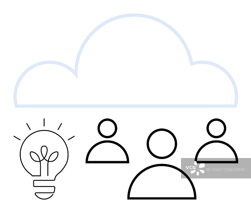 云端协作与团队合作创新图片素材