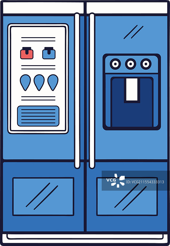 智能双开门冰箱图片素材